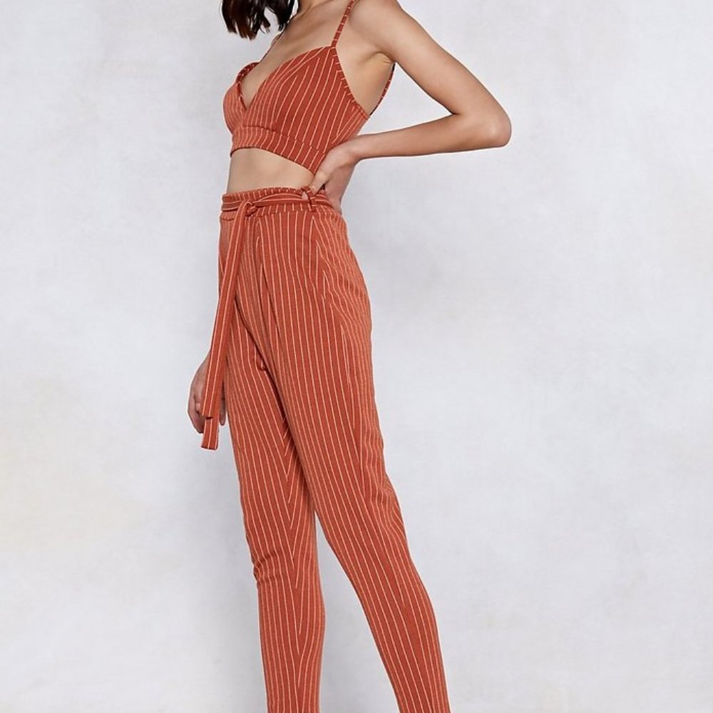 Nasty Gal Crop Top and Pant Set
